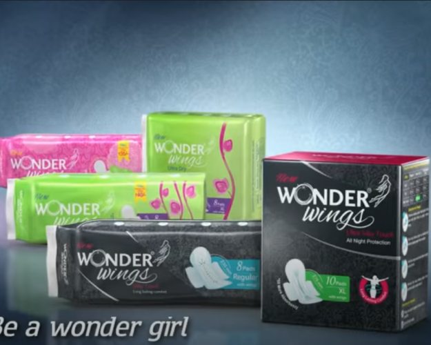 Wonder wings sanitary napkin
